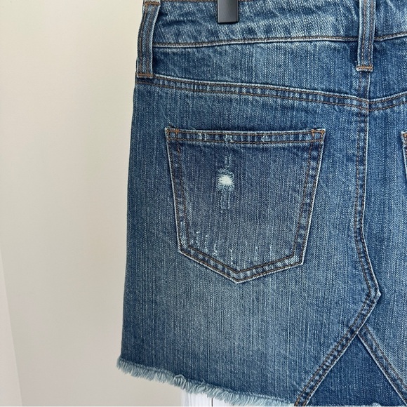Altar'd State Blue Distressed Denim Mini Skirt Size XS - Picture 3 of 12